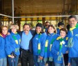 Madrigal Scala veste moletom VZ em apresentação no Chile