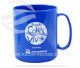 Caneca plástica redonda azul VRB908