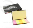 Kit de post it colorido com capa de couro VRB1488C